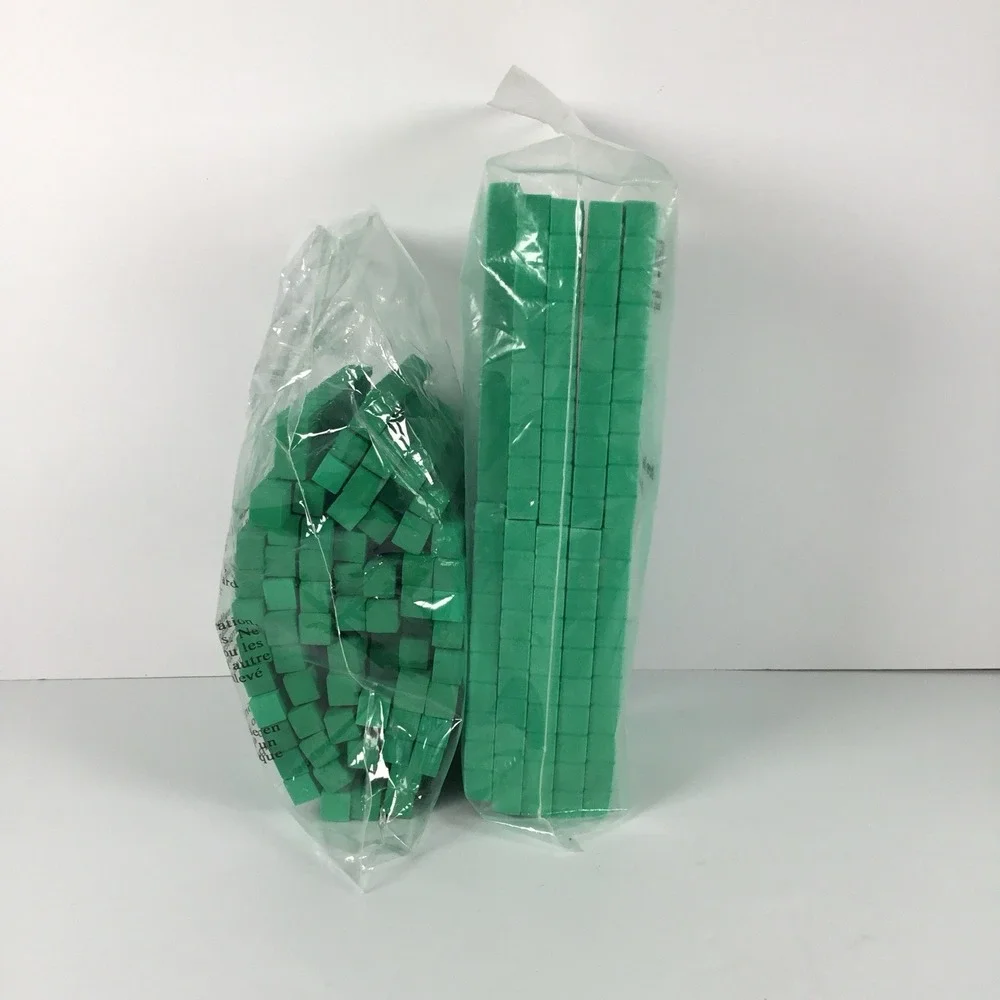 Base 10 Math Manipulatives Blocks Foam Tens Hundreds Units